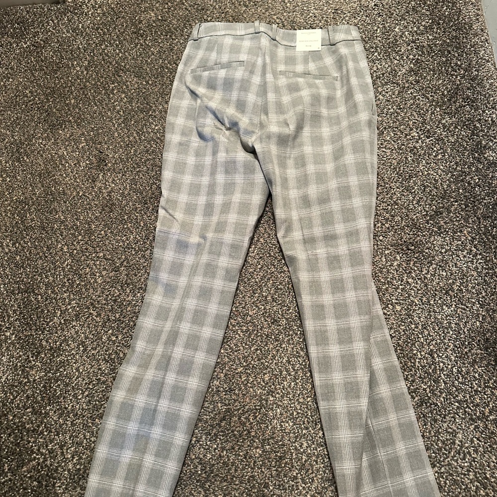 Banana Republic Gray Checkered Pants
